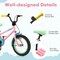 Pink Kids Bike with Adjustable Handlebar and Saddle for Comfortable Riding
